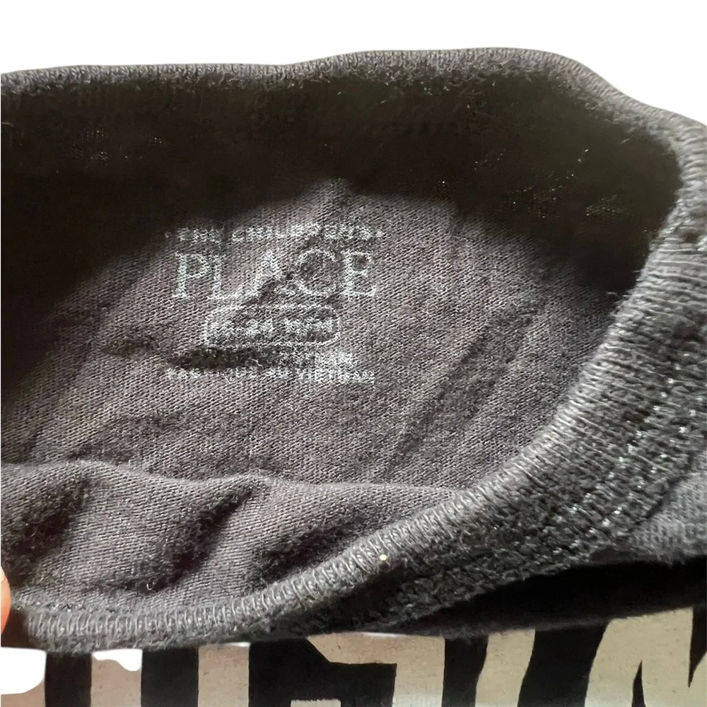 Children’s Place Black Cousin Crew Long Sleeve Tshirt | 18-24M
